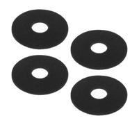 CLISPEED 4pcs Replacement Rim Sponges Bars Supplies Sponge Quick Stain Removal Easy Replacement Black for Bars Setting Cocktail Seasoning