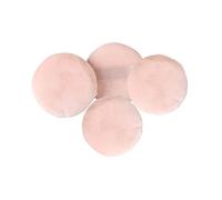 CLISPEED 4pcs round Powder Puff Loose Powder Cosmetic Sponge Puff Medium 6.2cm Non-fluorescer Makeup Applicator for Face Dusting and Foundation