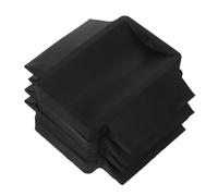 CLISPEED 4pcs Rubber Furniture Caster Cups Bed Wheel Stoppers for Office Chairs Non Slip Protective Feet Pads for Hardwood Carpet Tile Floors Silent Operation and Vibration Reduction