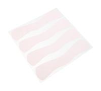 CLISPEED 4Pcs Silicone Lash Extension Pads Forehead Shield with Pink Wave Design, Reusable Eyelash Extension Patches for Lash Grafting and Isolation, Beauty Supplies for Salon and Home Use