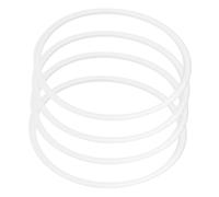 CLISPEED 4pcs Silicone Replacement Rings for Bottle Lids Durable Insulated Container Sealing Gaskets Leak Resistant O Ring Seals for Tumbler Jar Lids White