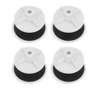 CLISPEED 4pcs Sink Stopper Cover Hole Plug Plastic Anti-Rust Leakage Prevention Simple White Blanking Cap with Details for Kitchen Granite Sinks