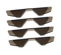 CLISPEED 4pcs Small Car Door Edge Guards with Self Adhesive Backing Corner Protectors for Scratch and Collision Prevention Versatile for Car Doors and Furniture Easy Installation Brown