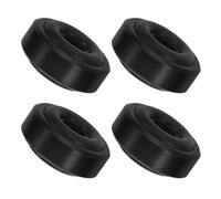 CLISPEED 4pcs Speaker Isolation Feet with Rubber Rings for Turntable and Subwoofer, Aluminium Alloy Shock Absorbing Pads, Floor Protectors for Studios and Professional Audio Setups, Black