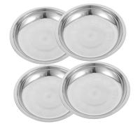 CLISPEED 4pcs Stainless Steel Pet Bowl Sturdy Dog and Cat Feeding Bowls Multi Use Food and Water Dishes for Comfortable Eating Experience Easy to Clean for Indoor Use