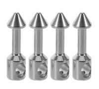 CLISPEED 4pcs Stainless Steel Underwater Spearfishing Muzzle Band Inserts Repair Parts for Fishing Equipment Spearfishing Band Hardware DIY Accessories