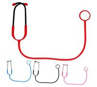 CLISPEED 4Pcs Stethoscope Halloween Nurse Costume Accessory for Pretend Play Medical Role Play Stethoscope for Fun Halloween Dress Up for Boys