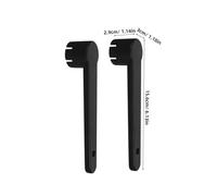 CLISPEED 4pcs Tooth Spiral Air Valve Wrench for Inflatable Boats Kayaks Canoes and Paddleboards Black Tool for Precise Fit and Quick Valve Adjustments