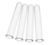 CLISPEED 4pcs Transparent Floral Water Tubes Plastic Vials for Fresh Flower Arrangement Stem Propagation Hydroponic Plant Root Observation DIY Decor Supplies