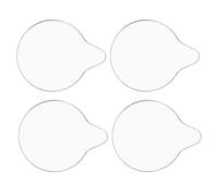 CLISPEED 4pcs Universal Car Rain Sensor Adhesive Film Silicone Gel Pad with Raindrop Design for Windshields and Rain Wiper Modules, Wide Compatibility for City and Highway Travel