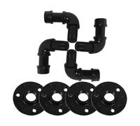 CLISPEED 4pcs Vintage-Inspired Industrial Iron Hooks in Water Pipe Shape, Reusable Decorative Wall-Mounted Clothes Hangers with Rustic Charm, Easy to Install and Versatile Use for Home Or