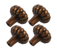 CLISPEED 4pcs Vintage Kitchen Drawer Pulls Antique Brass Handles French Style Retro Furniture Knobs for Cabinets Wardrobes Dressers Easy Install