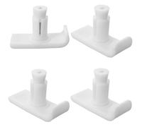 CLISPEED 4pcs Walker Accessories Professional Walker Ski Glides Plastic Foot Pads Fits 1" to 1/8" Tube Shaft Diameter Prevents Sinking into Mud Or Snow Color for Trekking and Hiking Elderly