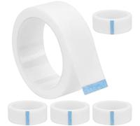 CLISPEED 5 Rolls Eyelash Extension Tape Wide Non-woven Breathable Lash Tape for Lash Techs Gentle Sensitive Skin Easy Tear for Makeup Salon Use Meters Per Roll White