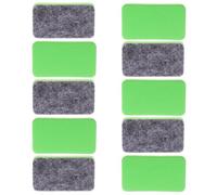 CLISPEED 50 Pcs Mini Whiteboard Eraser Chalk Board Cleaner Green Felt Fabric Versatile Use Cleans Whiteboards for Home and Office Teachers