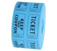 CLISPEED 500pcs Double Roll Raffle Tickets Numbered for Events Fundraisers Concerts Parties Perforated Design for Classroom Rewards Holiday Celebrations