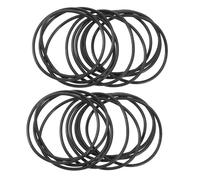 CLISPEED 50pcs Black Stretch Silicone Bracelets Comfortable Lightweight Wristbands for Men Women Simple Jelly Bands for Handcraft and Event Accessories