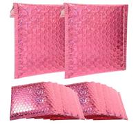 CLISPEED 50pcs Bubble Mailers Padded Envelopes Strong Adhesive and Puncture-Resistant Pet Aluminum Foil Film Packaging Bags for Secure Shipping and Mailing