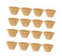CLISPEED 50PCS Cake Shape Coffee Filter Paper Unbleached for Cup Hand Drip Brewing Leak-Resistant Coffee Filters for Home Kitchen Even Flow and Flavor Preservation