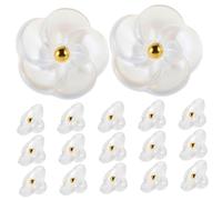 CLISPEED 50pcs Colorful Floral Buttons for Cardigans and Womens Shirts Easy Sew Plastic Flower Buttons for Clothes DIY Craft Supplies with Smooth Edges Vibrant Decorative Sewing Accessories