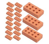 CLISPEED 50pcs Diy Mini Bricks Miniature Building Blocks for Boys and Girls Mini Landscape Bricks Compact for Diy Castle Model