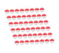 CLISPEED 50Pcs Fillable Empty Round Plastic Capsules for Vending Machines Classic Red and White Balls Reusable Candy and Gift Containers for Party Favors and Easter