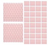 CLISPEED 50pcs Heart Shaped Bubble Mailers Protective Pink Packaging Bubble Envelopes 3.93x3.93x0.12in Plastic Shockproof Small Business Shipping Wrapping