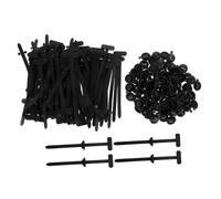CLISPEED 50pcs Heavy Duty Nylon Tie Wrap Buckles with Self Locking Antislip Design Zip Tie Buckle for Automotive Wire Harness and Household Cable Organization Versatile Fixing Tool for