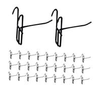 CLISPEED 50pcs Metal Grid Wall Hooks for Pegboard and Wire Grid Iron Hangers for Home and Office Storage Adjustable Multipurpose Organizers for Tools Jewelry and Decorations