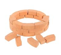 CLISPEED 50pcs Mini Bricks for DIY Miniature House Construction Realistic Faux Building Blocks with Detailed Texture for Craft Projects Skill Development and Group Play