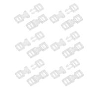 CLISPEED 50pcs Mini Nail Art Connectors with Invisible Design Plastic Nail Extension Fasteners Sturdy Manicure Tool Clips Suitable for DIY Projects