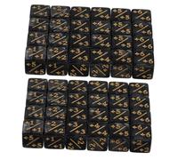 CLISPEED 50PCS Pearl Pattern Acrylic Math Dice Set with Addition and Subtraction Symbols Teaching Auxiliary Tool for Classroom Learning and Board Game Accessories Educational Dice for Role