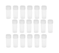 CLISPEED 50pcs Plastic Bottles Plastic Bottles with Resistant Caps Environmental Friendly 5ml Small Vials for Labs and Hospitals