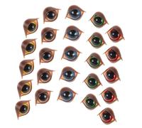 CLISPEED 50Pcs Plastic Safety Eyes for Dolls Double Eyelid Crochet with Washers for DIY Plush Crafting Expressive and Easy to Use Animal Eyes