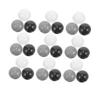 CLISPEED 50pcs Shaped Ocean Balls for Ball Pits in Black White and Dark Gray Lightweight Party Decoration and Amusement for Childrens Indoor and Outdoor Games