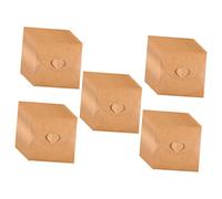 CLISPEED 50Pcs Vintage Kraft Paper CD Dvd Sleeves with Heart Button Closure Protective Storage Envelopes for Organizing and Safeguarding Discs at Home Cinema the Go