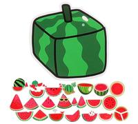CLISPEED 50pcs Watermelon Stickers Adorable Portable No Residue Decals Assorted Color Fruit Theme Scrapbooks Handbook Decoration