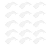 CLISPEED 50pcs White Plastic Fixing Bandage Clips for Emergency Use Portable Band Buckles Suitable for Crepe Bandage and First Aid Applications