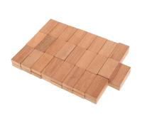 CLISPEED 50pcs Wooden Dominoes Natural Wood for Building and Playing Reusable Blocks for Logic and Math Skill Development Board Game for Family Fun