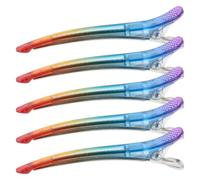 CLISPEED 5pcs Alligator Hair Clips for Thin Hair with Unique Design Plastic Material Stays in Place and Easy to Use Suitable for Home Use and Professional Salon Styling