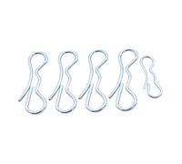 CLISPEED 5Pcs Alloy-steel Cotter Pins Fastener Clips Mechanical Industry Split Pins High Precision for Engineering Applications Silver