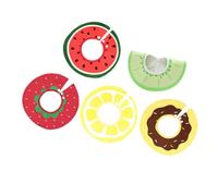 CLISPEED 5pcs Bibs Pure Cotton Snap-closure Newborn Feeding Bibs with Adorable Cartoon Designs Soft Absorbent Handkerchief Style for Boys