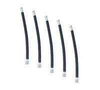 CLISPEED 5Pcs Bike Pump Extension Tube and Hose Replacement for Tight Seal Tire Chuck Compatible with Bicycle Inflators Portable and Easy to Install Black