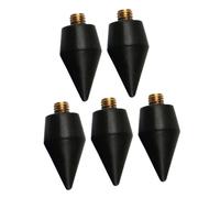 CLISPEED 5pcs Black Crystal Art Pen Wax Heads Rhinestone Applicator Refill Tips for Nail Art Gem Picker Tool Suitable for DIY Nail Decoration