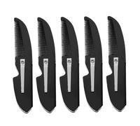 CLISPEED 5pcs Folding Beard Comb Small Plastic Portable for Men Hair Styling and Mustache Grooming