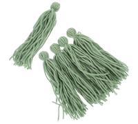 CLISPEED 5pcs Green Woolen Yarn Fish Breeding Mop for Angelfish and Discus | Large Design, Smooth Surface, Hiding and Resting Spot, Easy Spawn Observation, Aquarium Display Use