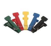 CLISPEED 5pcs Hand Grip Strength Trainer with Graded Resistance Pinch Clips for Post-surgery Therapy and Office Use, Ergonomic Plastic and Metal Design with Smooth Pinch Action