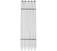 CLISPEED 5pcs Magnetic Stylus Pen for Tablet and Smartphone Touch Screens, Universal Capacitive Touchscreen Pen for Popular Tablets and Phones, White Plastic Precision Writing and Drawing Tool