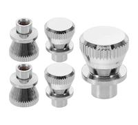 CLISPEED 5Pcs Manual Pepper Grinder Replacement Knob 14Mm Solid Copper Nut for Kitchen Spice Mill Parts Compatible with Food Grinder