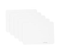 CLISPEED 5pcs Microfibre Cleaning Cloth Set for Cd Discs and Vinyl Records, Anti-scratch Dust Cloths for Screen Cleaning, White Small Size for Travel and Car Use